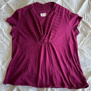 Deletta knit collar top from Anthropologie